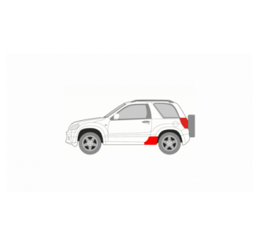 SUZUKI GRAND VITARA 3D 05- ĽAVÝ ZADNÝ PRAH