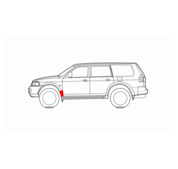 MITSUBISHI PAJERO SPORT 96-08 FRONT LEFT FENDER LOWER PART