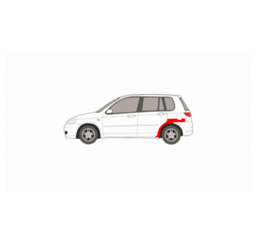 KIT REPARAȚIE ARIPA SPATE STÂNGA MAZDA 2 03-07