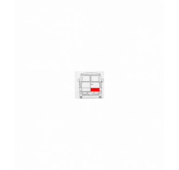 DAEWOO LUBLIN I-III HÁTSÓ AJTÓ KÁRPIT JOBB OLDAL