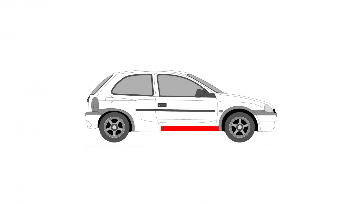 OPEL CORSA B / COMBO B RIGHT SIDE REPAIR KIT