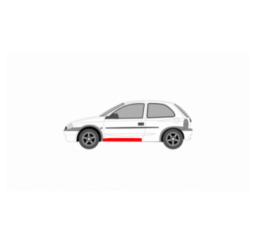 OPEL CORSA B / COMBO B ĽAVÝ PRAHOVÝ KRYT