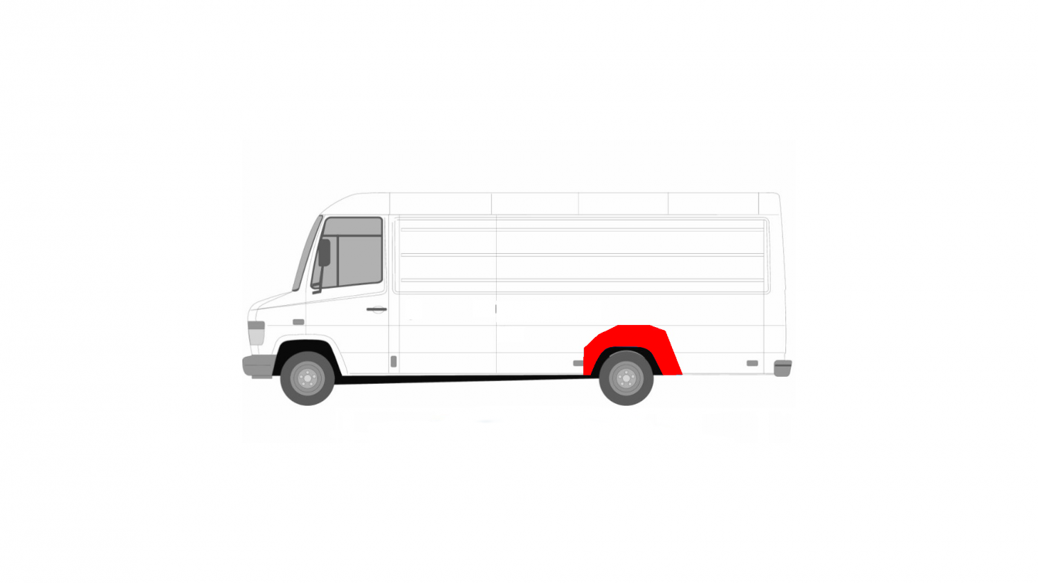 MERCEDES VARIO 96- LEFT FENDER REPAIR KIT MERCEDES VARIO 96- LEFT FENDER REPAIR KIT