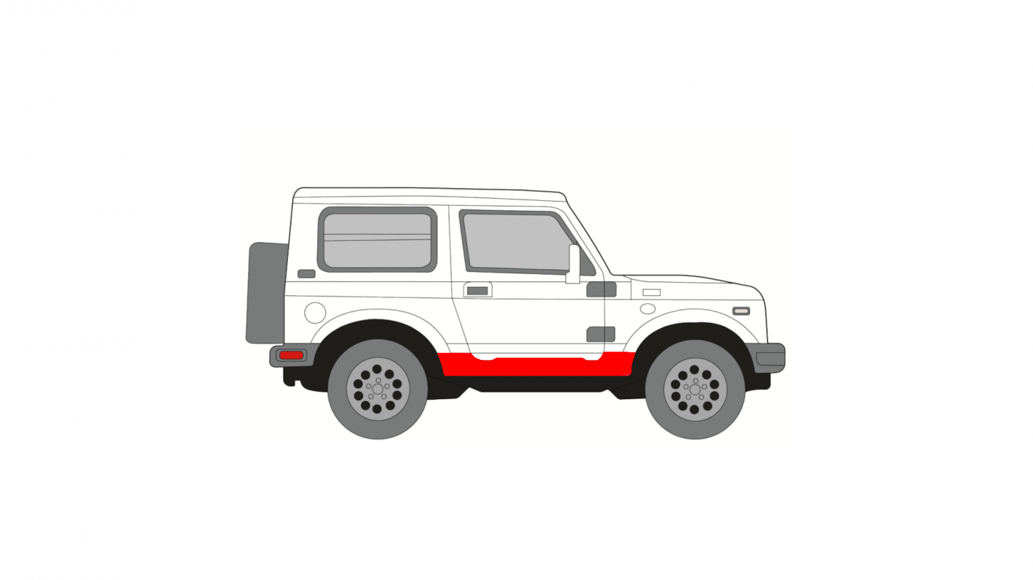 SUZUKI SAMURAI 81- RIGHT THRESHOLD