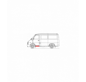 ĽAVÝ ODKVAP PREDNÝCH DVERÍ DAEWOO LUBLIN