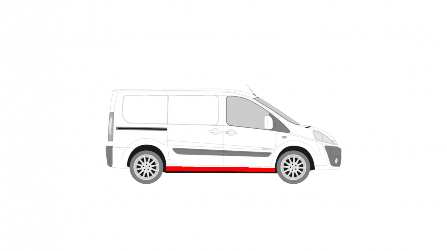 FIAT SCUDO 07-16 KÜSZÖB / JOBB KÜSZÖB JAVÍTÁS