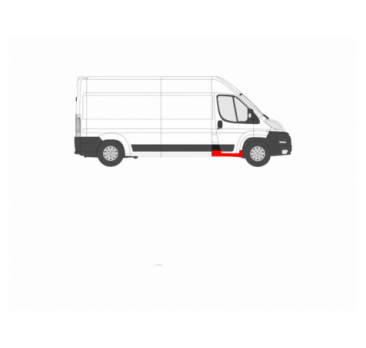 FIAT DUCATO 06- PRAG UȘĂ FAȚĂ DREAPTA