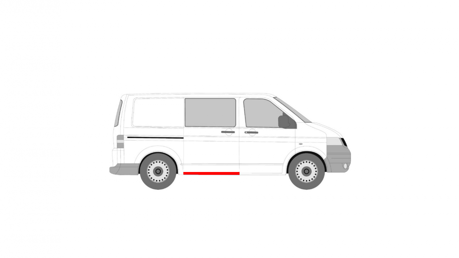 OPRAVA PRAHOVÉHO NÁRAZNÍKA/PRAHU VOLKSWAGEN TRANSPORTER T5 OPRAVA PRAHOVÉHO NÁRAZNÍKA/PRAHU VOLKSWAGEN TRANSPORTER T5