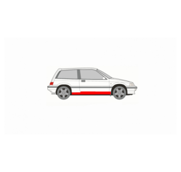 HONDA CIVIC HB 87-91 DOOR SILL/DOOR SILL COVER LEFT