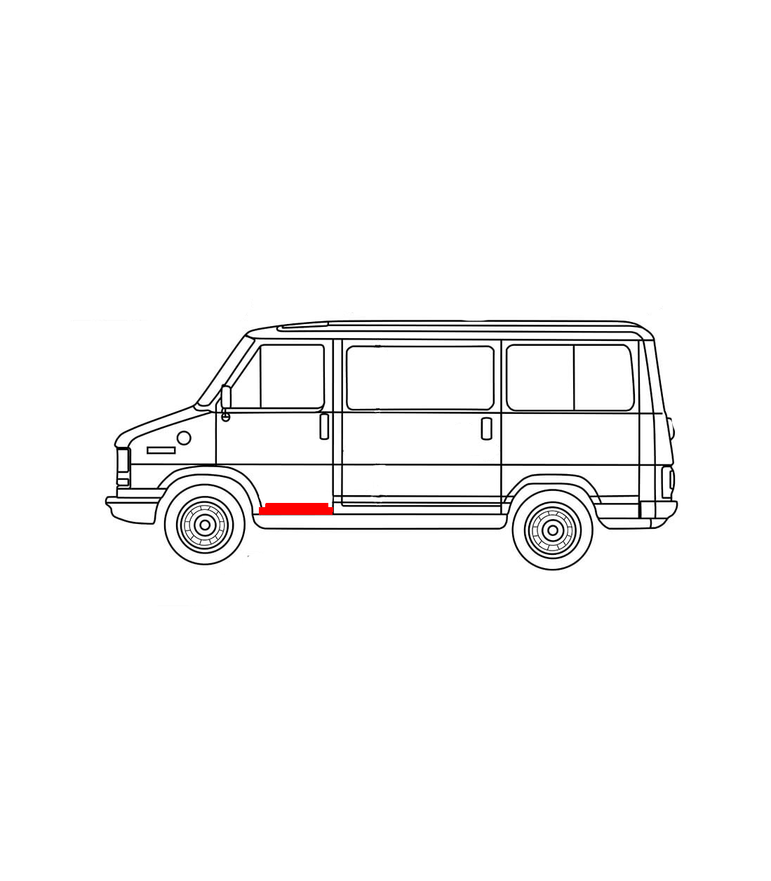 FIAT DUCATO 81-94 FRONT LEFT DOOR THRESHOLD