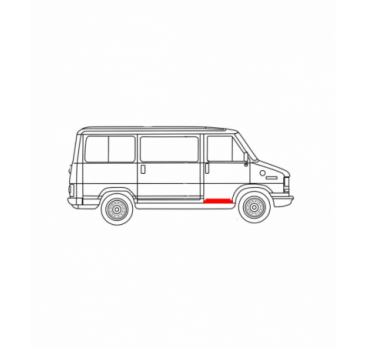 FIAT DUCATO 81-94 PRAH PREDNÝCH PRAVÝCH DVERÍ