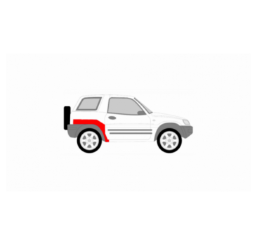 TOYOTA RAV 4 94-00 3D HÁTSÓ SÁRVÉDŐ JOBBRA