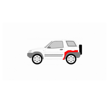 TOYOTA RAV 4 94-00 3D REAR LEFT FENDER