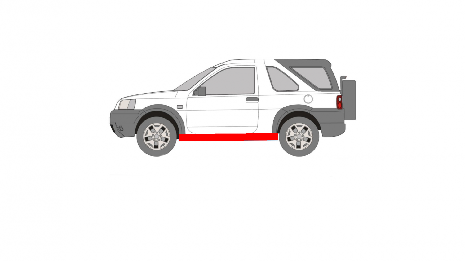 LAND ROVER FREELANDER 97-06 JOBB OLDALI KÜSZÖB
