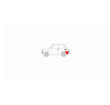 FIAT 126p REAR RIGHT FENDER REPAIR KIT