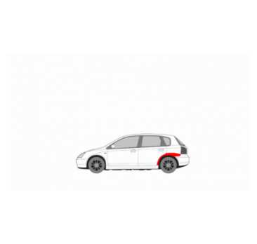 HONDA CIVIC 7-GEN HB 5-D REAR LEFT FENDER