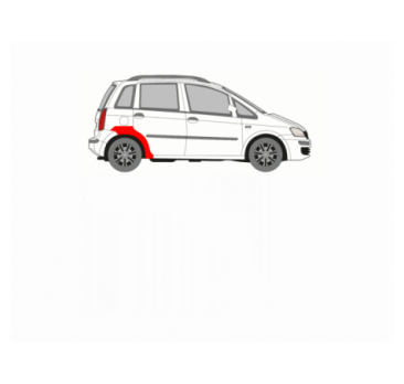 FIAT IDEA 04-11 REAR FENDER REPAIR KIT RIGHT