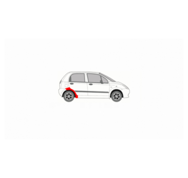 CHEVROLET SPARK 05-10 PRAVÝ ZADNÝ BLATNÍK