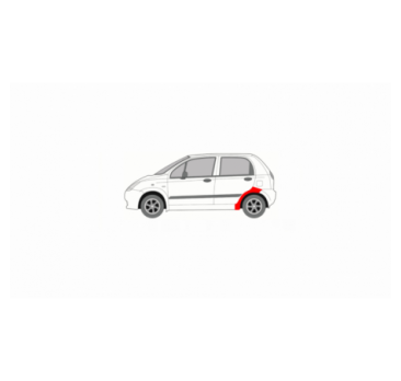 CHEVROLET SPARK 05-10 ĽAVÝ ZADNÝ BLATNÍK