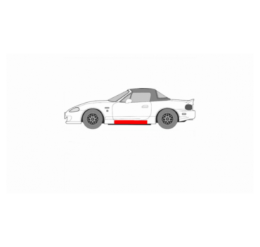 MAZDA MX-5 98-05 (NB) OPRAVNÁ SADA ĽAVÉHO PRAHOVÉHO NÁRAZNÍKA