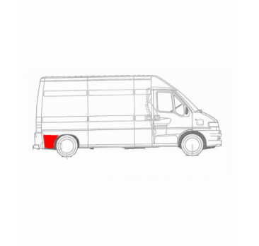 FIAT DUCATO 94-06 REAR RIGHT FENDER REPAIR KIT