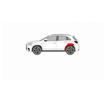 MITSUBISHI ASX 10- REAR LEFT FENDER REPAIR
