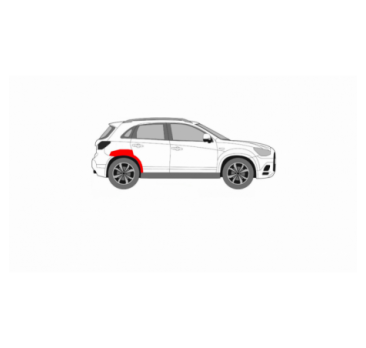 MITSUBISHI ASX 10- JOBB HÁTSÓ SÁRVÉDŐ JAVÍTÁS