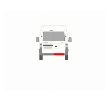 FORD TRANSIT REAR DOOR TRIM RIGHT LOW