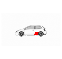 HONDA CIVIC 01-05 REAR RIGHT FENDER REPAIR