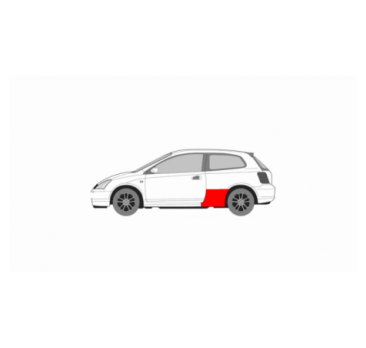 HONDA CIVIC 01-05 REAR LEFT FENDER REPAIR