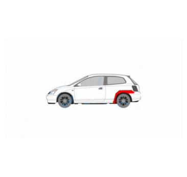 HONDA CIVIC 01-05 REAR RIGHT FENDER REPAIR