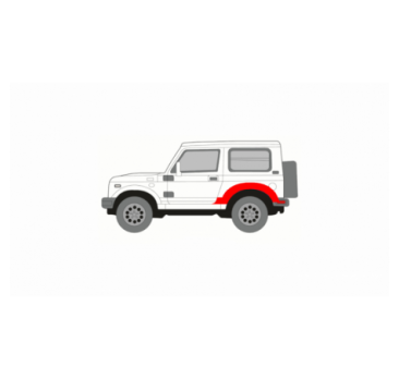 SUZUKI SAMURAI 81- REAR RIGHT FENDER REPAIR