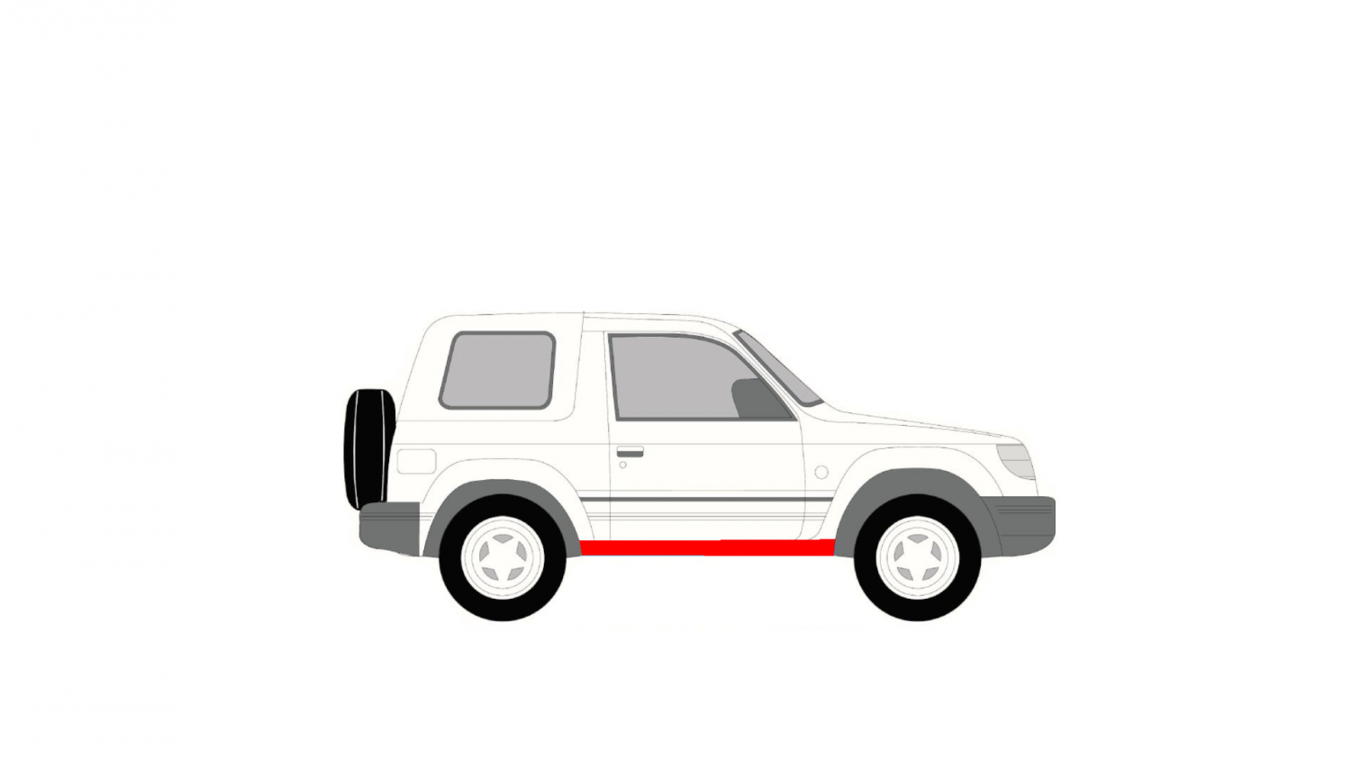 KÜSZÖB / KÜSZÖB JAVÍTÁS MITSUBISHI PAJERO 82-92