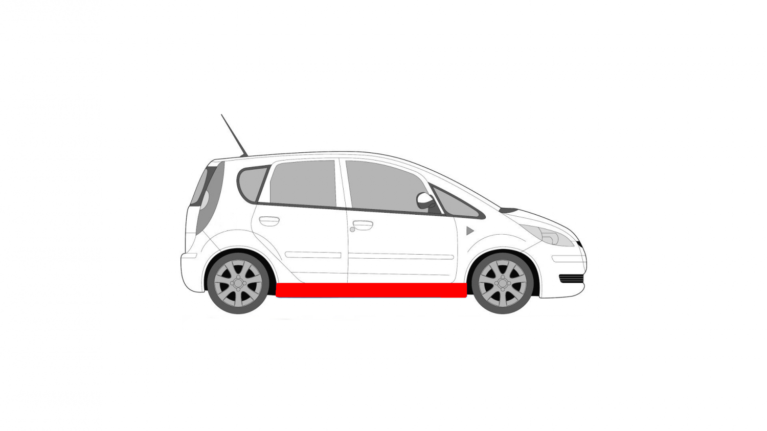 OPRAVA PRAHOV MITSUBISHI COLT 04-08, 08-13