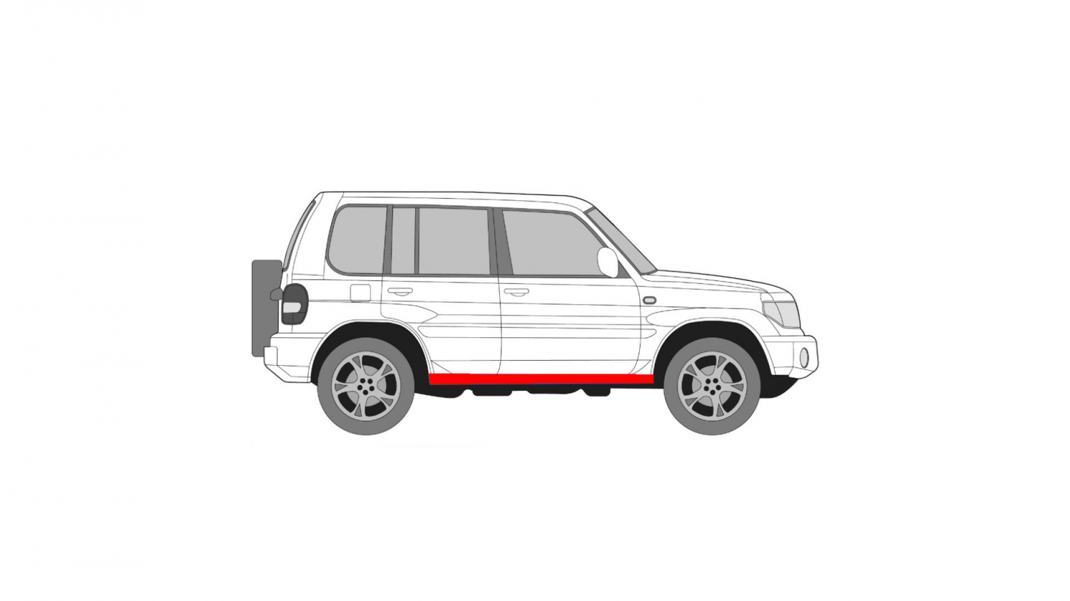 MITSUBISHI PAJERO PININ KÜSZÖB / KÜSZÖB JAVÍTÁS