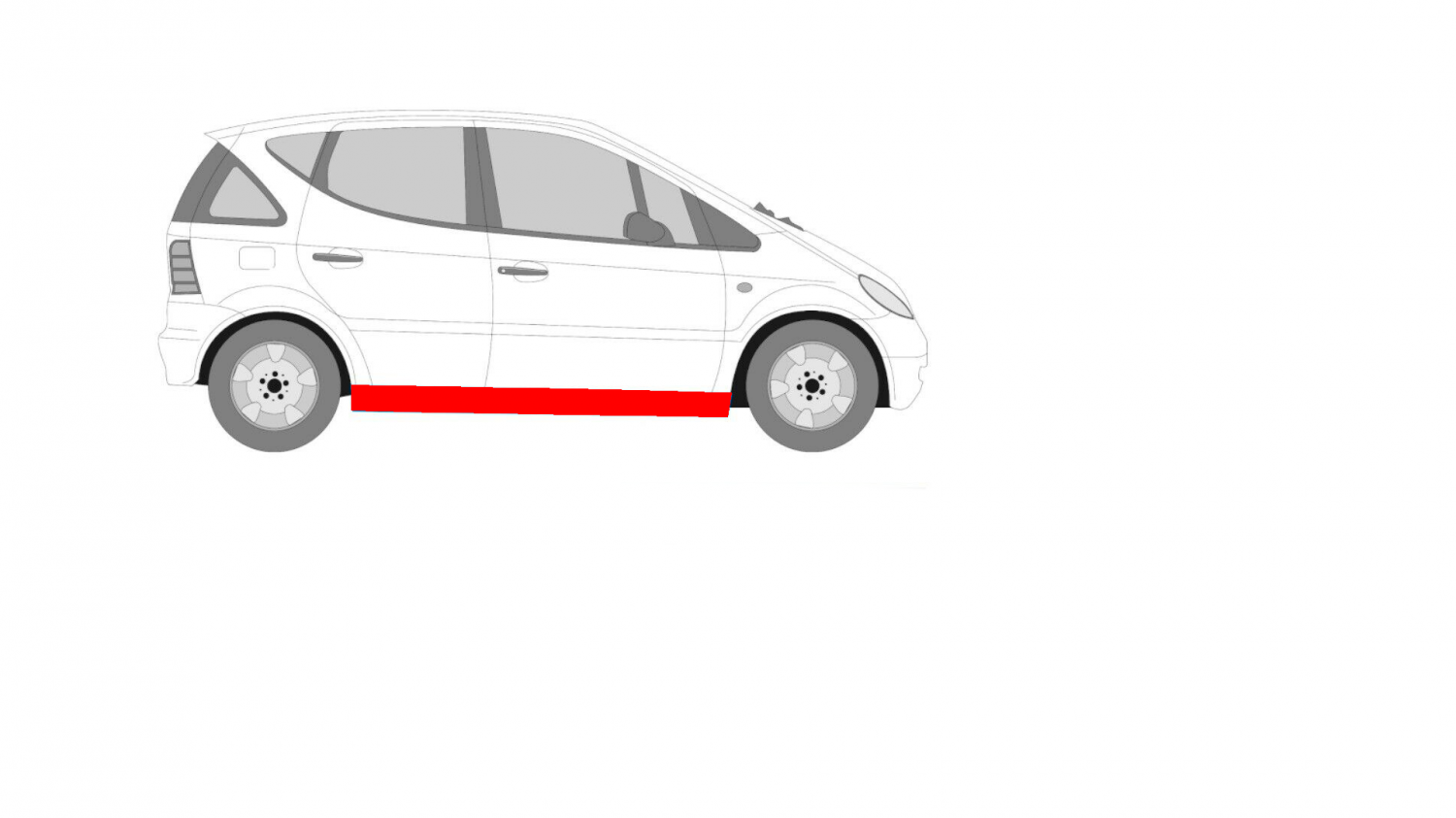 PRAH / OPRAVA PRAHOV MERCEDES A-KLASSE 97-04