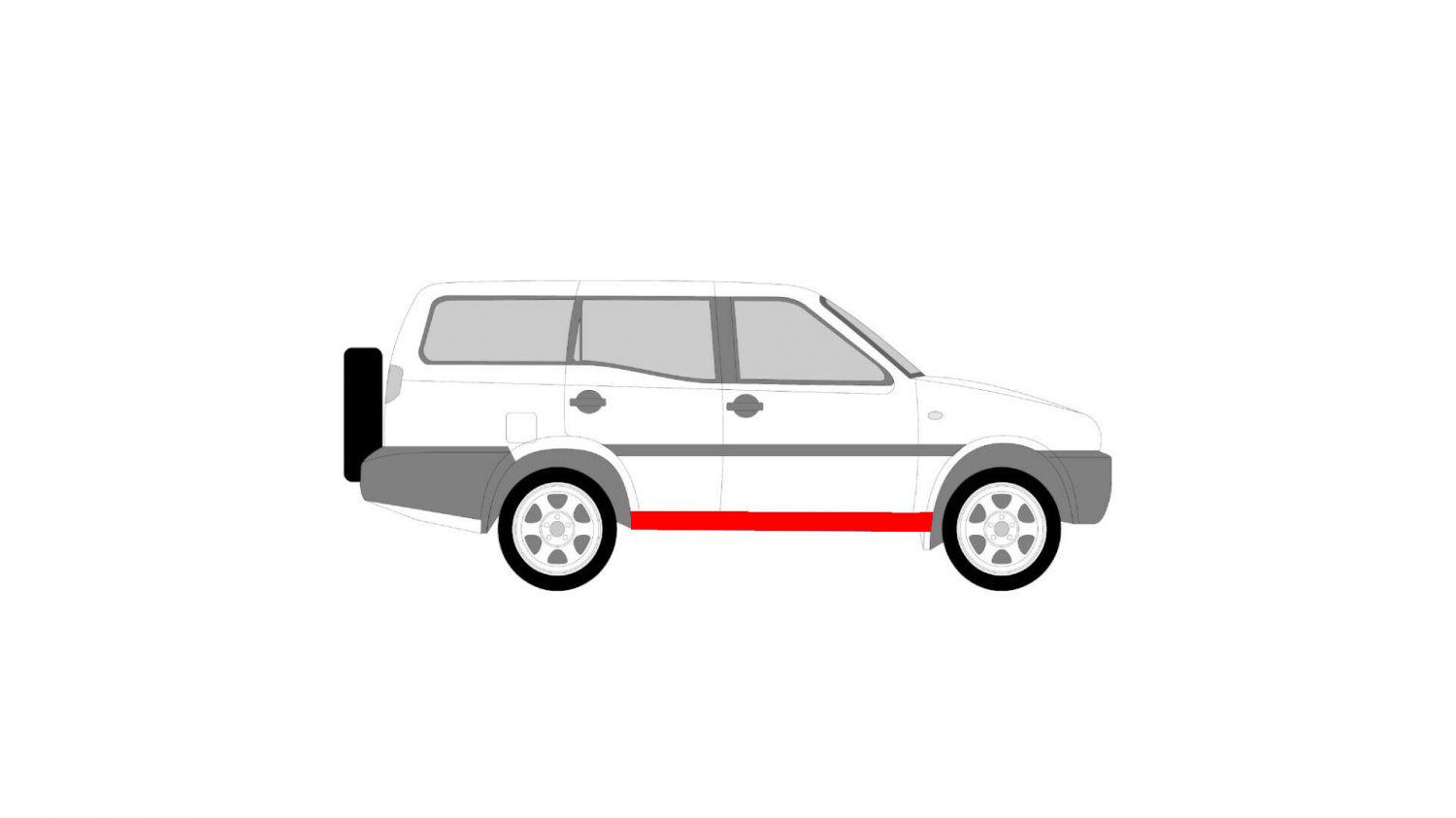 KÜSZÖB / KÜSZÖB JAVÍTÓKÉSZLET NISSAN TERRANO 2 93-99 KÜSZÖB / KÜSZÖB JAVÍTÓKÉSZLET NISSAN TERRANO 2 93-99