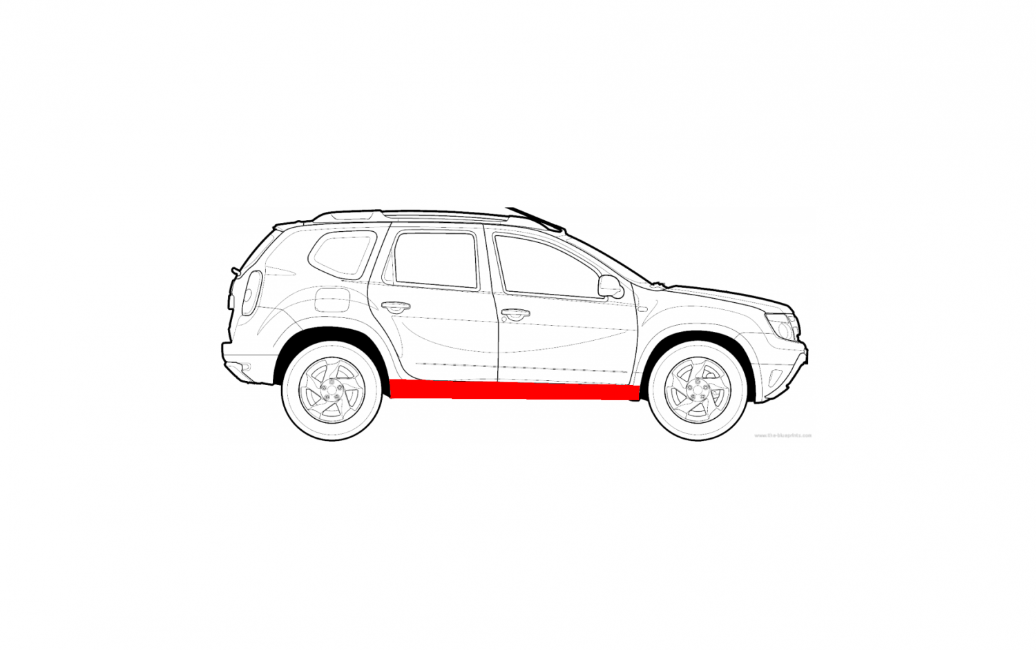 THRESHOLD / THRESHOLD REPAIR DACIA DUSTER 10- THRESHOLD / THRESHOLD REPAIR DACIA DUSTER 10-