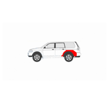 MITSUBISHI PAJERO SPORT 96-08 BAL HÁTSÓ SÁRVÉDŐ