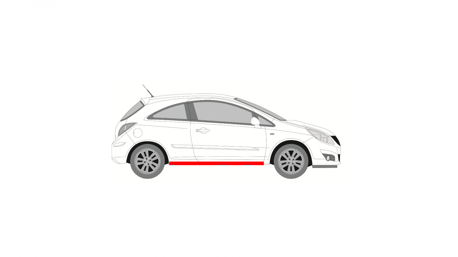 OPEL CORSA D 06-15 SIDE REPAIR KIT