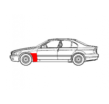 KIT REPARAȚIE ARIPA FAȚĂ STÂNGA BMW 5 (E39)