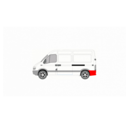 RENAULT MASTER 98- OPRAVNÝ PANEL ĽAVÉHO ZADNÉHO BLATNÍKA, zadná časť