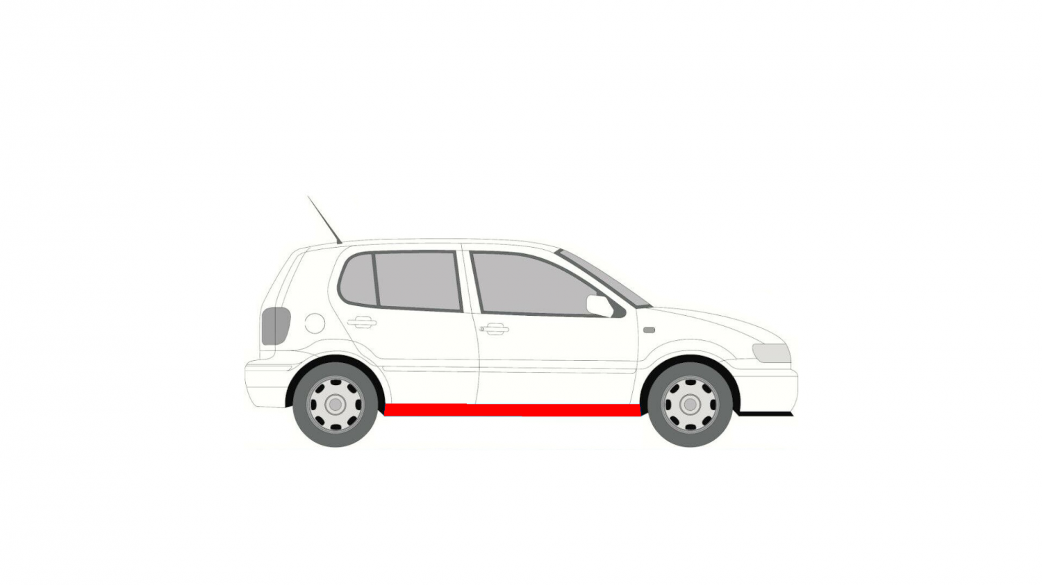 OPRAVNÝ KRYT PRAHOV VW POLO 99-01 PO FACELIFTE OPRAVNÝ KRYT PRAHOV VW POLO 99-01 PO FACELIFTE