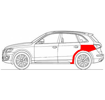 AUDI Q5 09-17 REAR FENDER REPAIR KIT LEFT