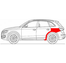 AUDI Q5 09-17 REAR FENDER REPAIR KIT RIGHT