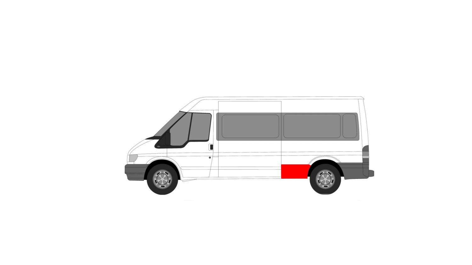 FORD TRANSIT 00-13 ZADNÝ ĽAVÝ BLATNÍK PRED VÝKLAPOM FORD TRANSIT 00-13 ZADNÝ ĽAVÝ BLATNÍK PRED VÝKLAPOM