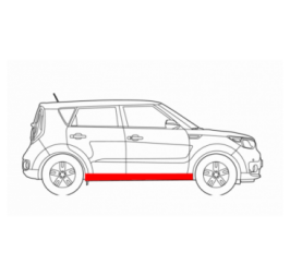 Opravná sada prahu dverí ľavého/pravého, spodná časť, KIA SOUL 08-13