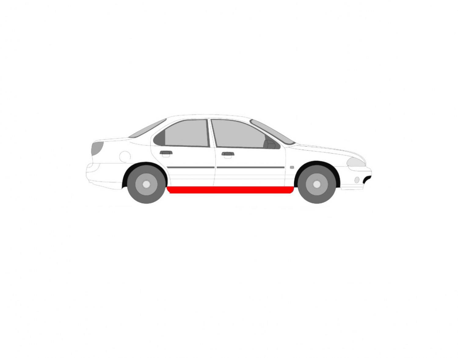 JOBB KÜSZÖB JAVÍTÓPANEL ALSÓ RÉSZ FORD MONDEO 93-00 JOBB KÜSZÖB JAVÍTÓPANEL ALSÓ RÉSZ FORD MONDEO 93-00