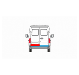 REAR DOOR TRIM, LEFT FLAP MEDIUM (20 CM) MERCEDES SPRINTER 95-00, LT 96-05