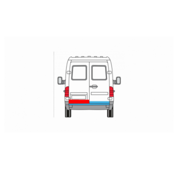 ORNAMENT UȘĂ SPATE, CLAPETĂ STÂNGĂ MEDIE (20 CM) MERCEDES SPRINTER 95-00, LT 96-05